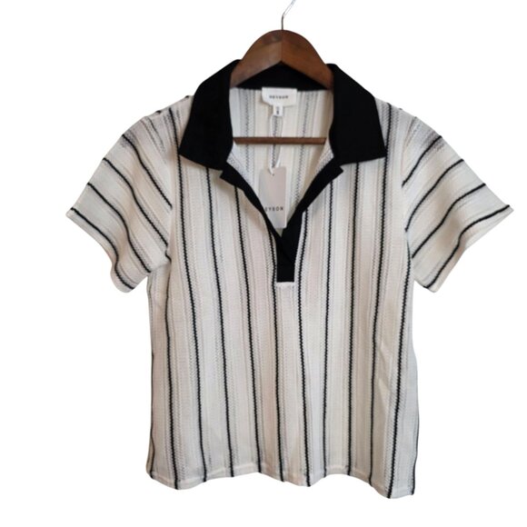 🔴 Heyson Women's Short Set White with Black Straps Half Sleeves Pockets Small - Picture 3 of 16